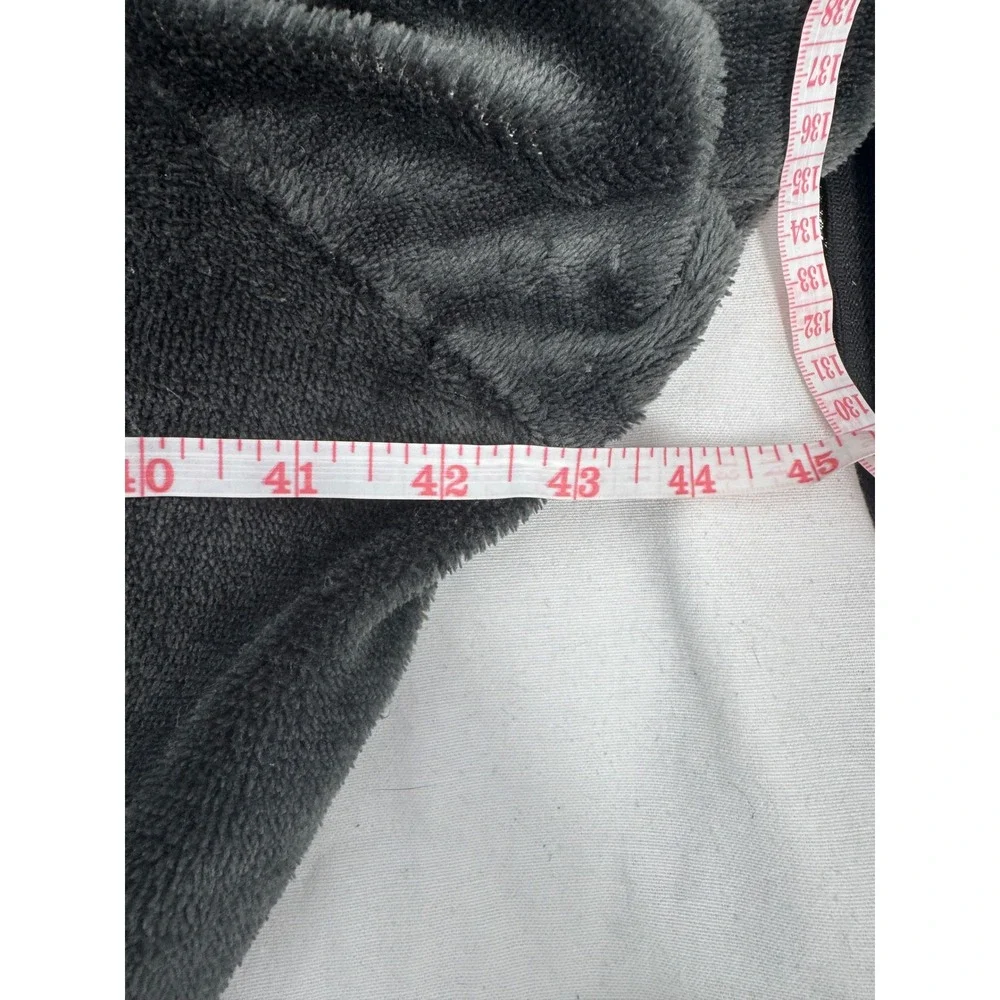 Huggle Hoodie Oversized Wearable Blanket Charcoal Gray Plush Fleece Reversible